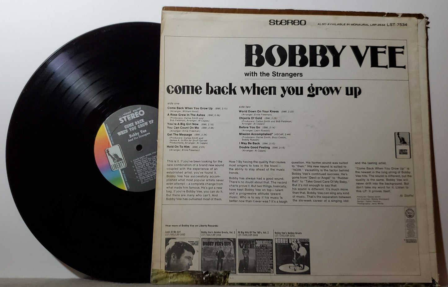 Bobby Vee - Come Back When You Grow up