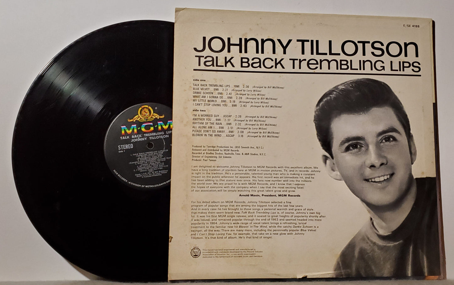 Johnny Tillotson - Talk Back Trembling Lips